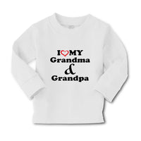 Baby Clothes I Love My Grandma and Grandpa Grandparents B Boy & Girl Clothes - Cute Rascals