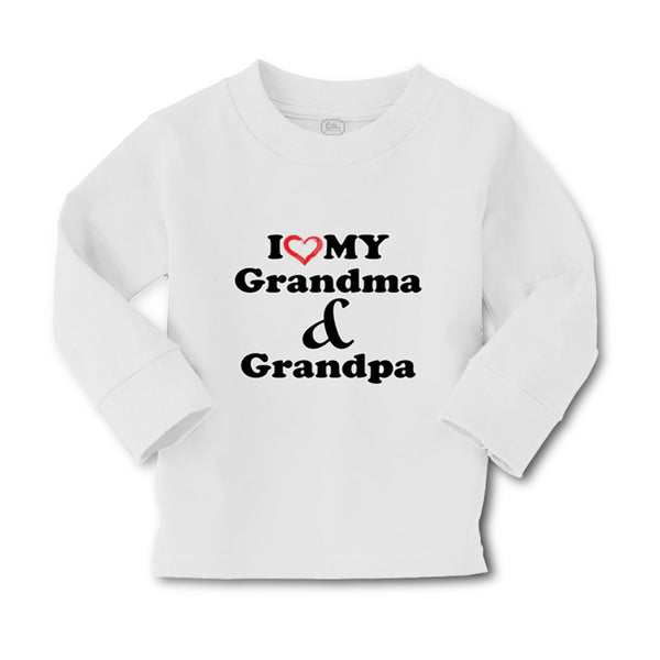 Baby Clothes I Love My Grandma and Grandpa Grandparents B Boy & Girl Clothes - Cute Rascals