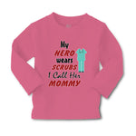 Baby Clothes My Hero Wears Scrubs I Call Her Mommy Doctor Nurse Cotton - Cute Rascals