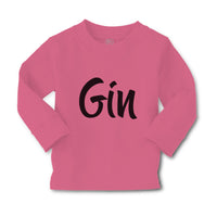 Baby Clothes Gin Lettering Funny Quotes Boy & Girl Clothes Cotton - Cute Rascals