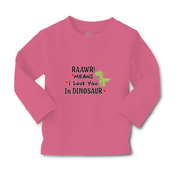 Baby Clothes Raawr! Mean I Love You in Dinosaur Boy & Girl Clothes Cotton - Cute Rascals