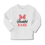 Baby Clothes Thankull Babe with Polkat Dots Bowtie Boy & Girl Clothes Cotton - Cute Rascals