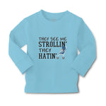 Baby Clothes They See Me Strollin. They Hatin. Boy & Girl Clothes Cotton - Cute Rascals