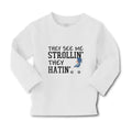 Baby Clothes They See Me Strollin. They Hatin. Boy & Girl Clothes Cotton