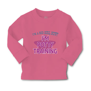 Baby Clothes I'M A Big Girl Now! I'M Potty Training Funny Humor Cotton