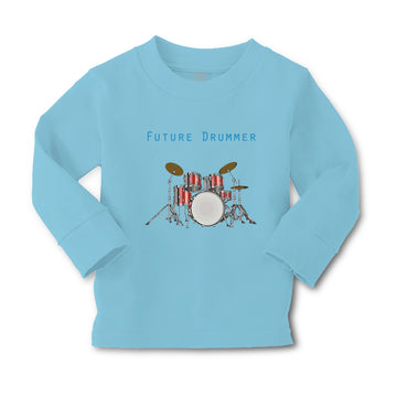 Baby Clothes Future Drummer Drum Set Future Profession Boy & Girl Clothes Cotton