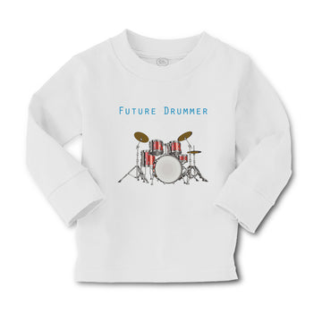 Baby Clothes Future Drummer Drum Set Future Profession Boy & Girl Clothes Cotton