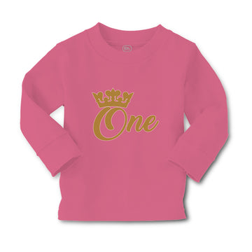 Baby Clothes 1 Number Name with Golden Crown Boy & Girl Clothes Cotton