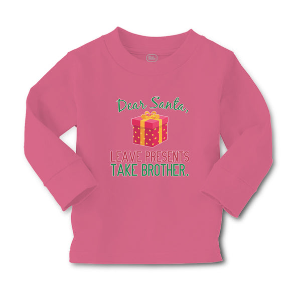 Baby Clothes Dear Santa, Leave Presents Take Brother. with Gift Box Cotton - Cute Rascals