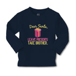 Baby Clothes Dear Santa, Leave Presents Take Brother. with Gift Box Cotton - Cute Rascals