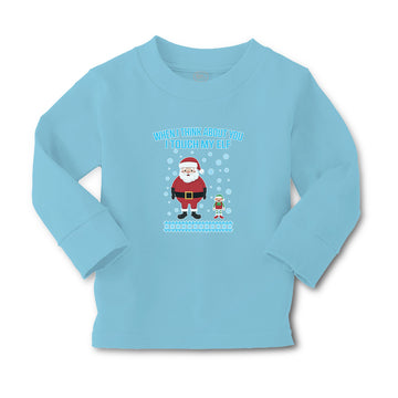 Baby Clothes When I Think About You I Touch My Elf with Santa Boy & Girl Clothes