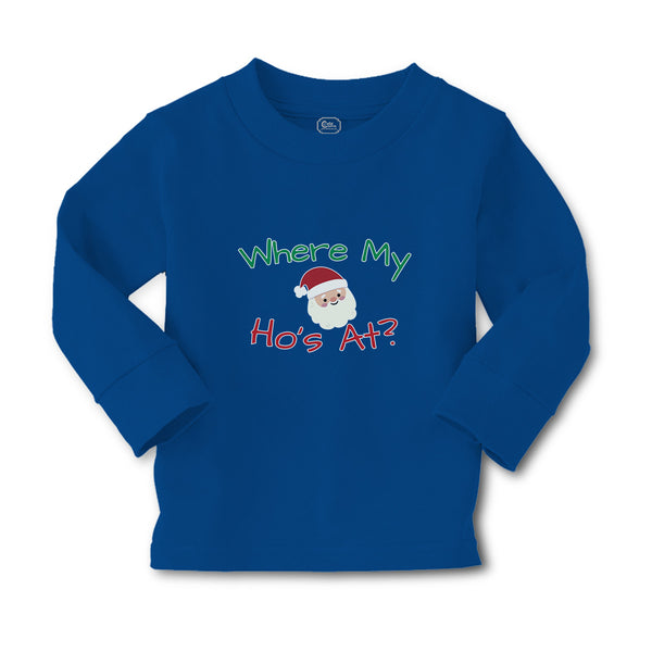 Baby Clothes Where My Ho's at with Santa Face and Hat Boy & Girl Clothes Cotton - Cute Rascals