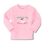 Baby Clothes Where My Ho's at with Santa Face and Hat Boy & Girl Clothes Cotton - Cute Rascals