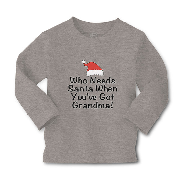 Baby Clothes Who Needs Santa When You'Ve Got Grandma! with Santa Hat Cotton - Cute Rascals