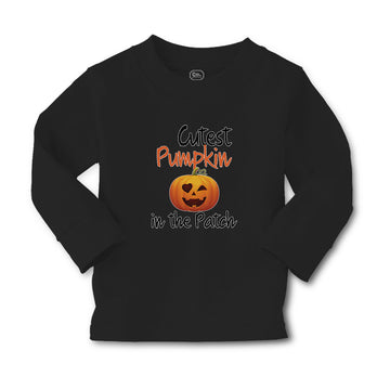 Baby Clothes Cutest Pumpkin in The Patch Pumpkin Winked Smile Face Cotton