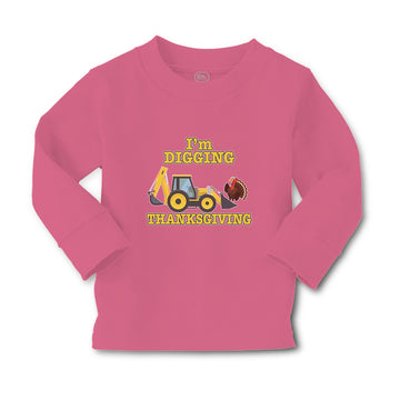 Baby Clothes I'M Digging Thanksgiving Bird Wings Working Vehicle Jcb Cotton