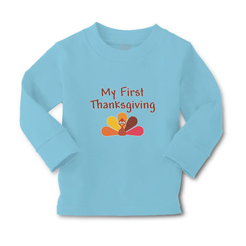 Baby Clothes My First Thanksgiving Bird Boy & Girl Clothes Cotton