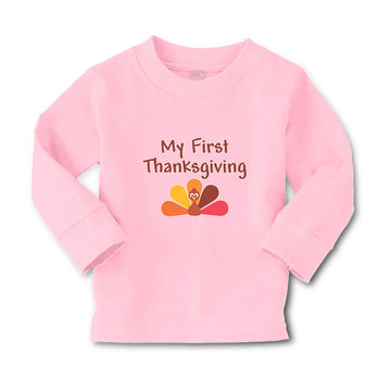 Baby Clothes My First Thanksgiving Bird Boy & Girl Clothes Cotton