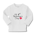 Baby Clothes My 1St Valentine's Day with Heart Symbol Boy & Girl Clothes Cotton