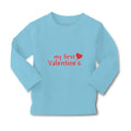 Baby Clothes My First Valentine's with Heart Symbol Boy & Girl Clothes Cotton