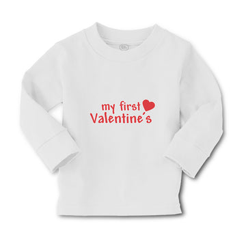 Baby Clothes My First Valentine's with Heart Symbol Boy & Girl Clothes Cotton