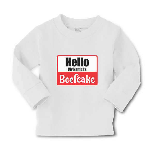 Baby Clothes Hello My Name Is Beefcake Boy & Girl Clothes Cotton - Cute Rascals