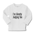 Baby Clothes I'M Silently Judging You Boy & Girl Clothes Cotton
