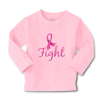 Baby Clothes Fight Breast Cancer Ribbon Boy & Girl Clothes Cotton