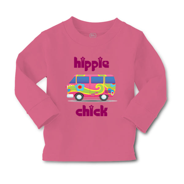 Baby Clothes Minibus Dark Pink Hippie Chick Funny Humor Boy & Girl Clothes - Cute Rascals