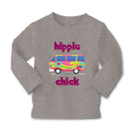 Baby Clothes Minibus Dark Pink Hippie Chick Funny Humor Boy & Girl Clothes - Cute Rascals