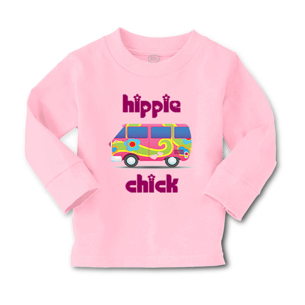 Baby Clothes Minibus Dark Pink Hippie Chick Funny Humor Boy & Girl Clothes - Cute Rascals