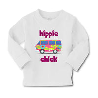 Baby Clothes Minibus Dark Pink Hippie Chick Funny Humor Boy & Girl Clothes - Cute Rascals