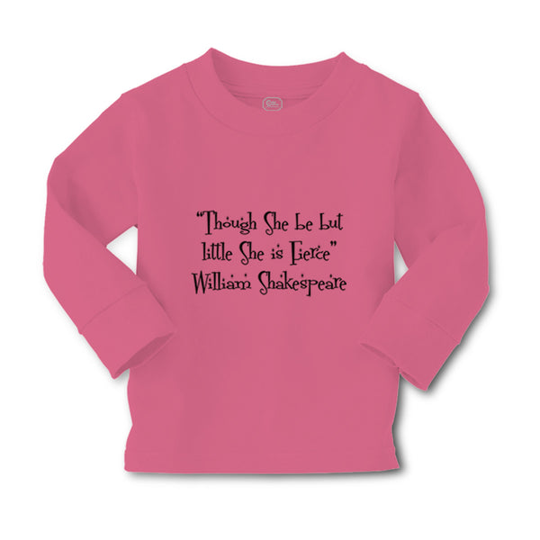 Baby Clothes "Though She Be but Little She Fierce" Ws Funny Humor Cotton - Cute Rascals