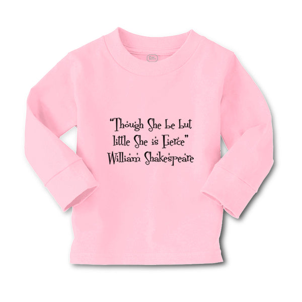 Baby Clothes "Though She Be but Little She Fierce" Ws Funny Humor Cotton - Cute Rascals