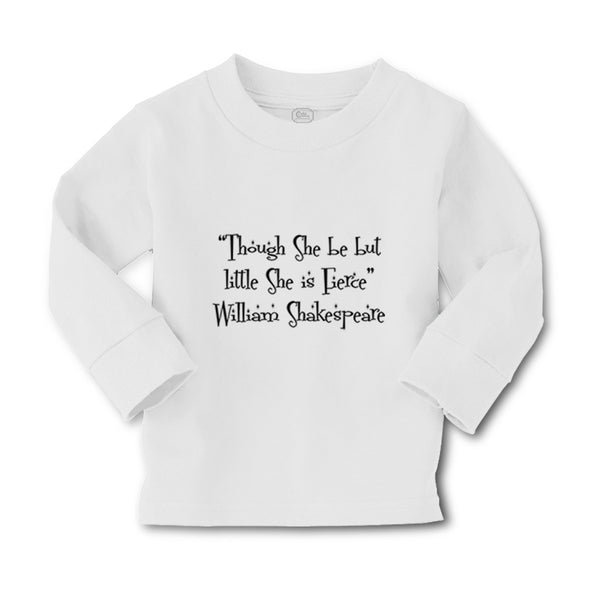 Baby Clothes "Though She Be but Little She Fierce" Ws Funny Humor Cotton - Cute Rascals