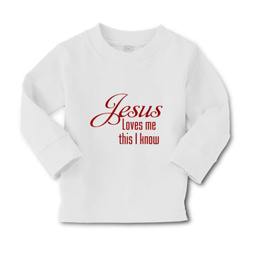 Baby Clothes Jesus Loves Me This I Know Christian Jesus God Style A Cotton