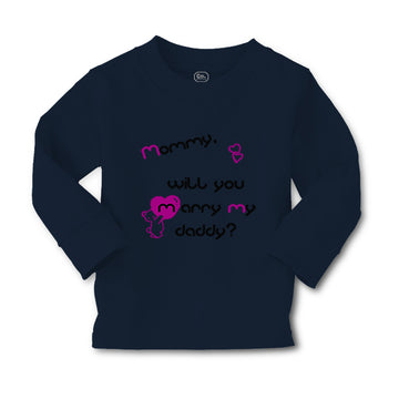 Baby Clothes Black Purple Mommy Will You Marry Daddy Boy & Girl Clothes Cotton