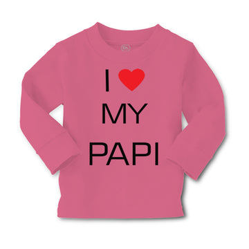 Baby Clothes I Love Heart My Papi Valentines Love Boy & Girl Clothes Cotton