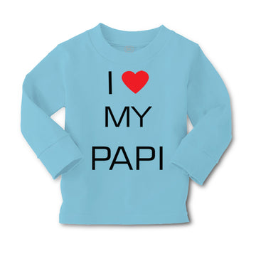 Baby Clothes I Love Heart My Papi Valentines Love Boy & Girl Clothes Cotton