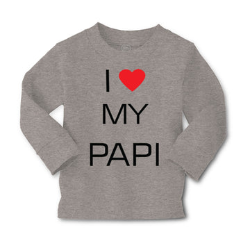 Baby Clothes I Love Heart My Papi Valentines Love Boy & Girl Clothes Cotton