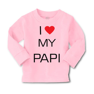 Baby Clothes I Love Heart My Papi Valentines Love Boy & Girl Clothes Cotton