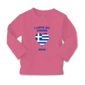 Baby Clothes I Love My Greek Mom Countries Boy & Girl Clothes Cotton