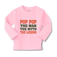 Baby Clothes Pop Pop The Man The Myth The Legend Grandpa Grandfather Cotton - Cute Rascals