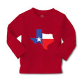 Baby Clothes Texas Map Valentines Love Boy & Girl Clothes Cotton