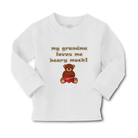 Baby Clothes My Grandma Loves Me Beary Much! Grandmother Grandma Cotton - Cute Rascals