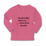 Baby Clothes My Grandpa Sends Me Kisses from Heaven Grandpa Grandfather Cotton - Cute Rascals