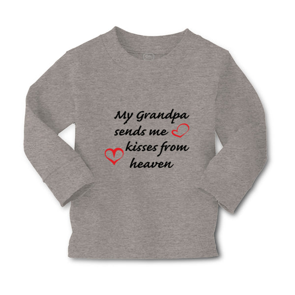 Baby Clothes My Grandpa Sends Me Kisses from Heaven Grandpa Grandfather Cotton - Cute Rascals