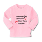 Baby Clothes My Grandpa Sends Me Kisses from Heaven Grandpa Grandfather Cotton - Cute Rascals