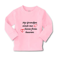 Baby Clothes My Grandpa Sends Me Kisses from Heaven Grandpa Grandfather Cotton - Cute Rascals