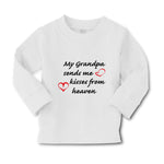 Baby Clothes My Grandpa Sends Me Kisses from Heaven Grandpa Grandfather Cotton - Cute Rascals